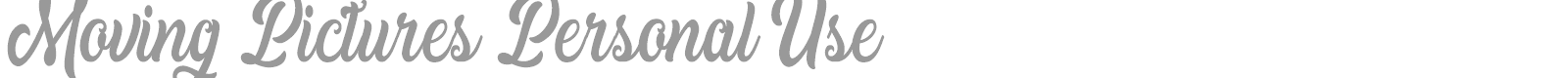 Moving Pictures font preview